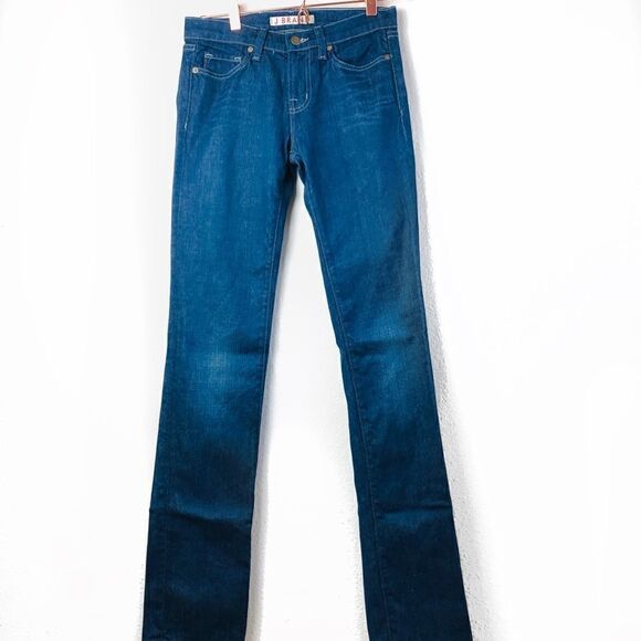 EUC J Brand Cigarette Leg Dark Denim Jeans 26 - Picture 1 of 6